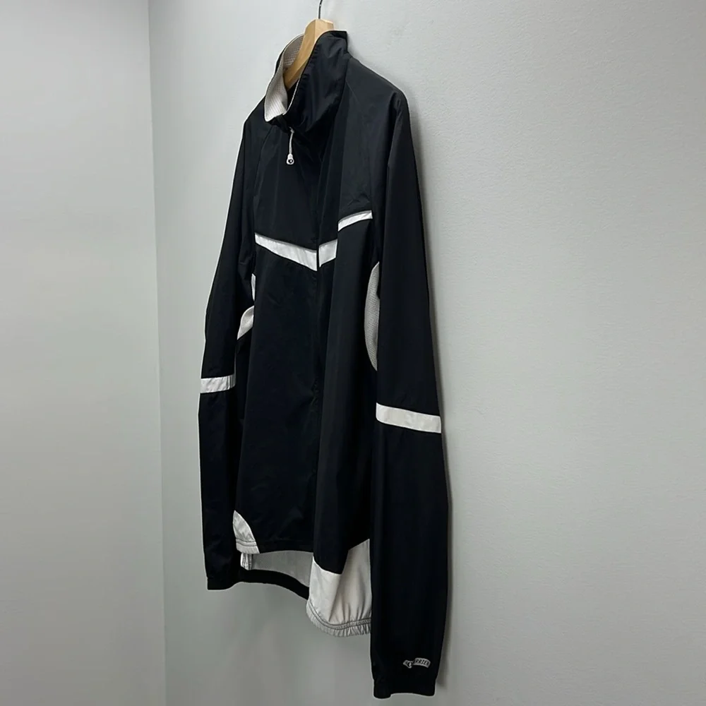 Pearl Izumi Elite Barrier Cycling Jacket Black White Mens XL Lightweight Cycle